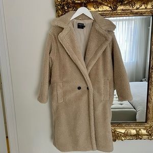 Boohoo Petite Teddy Coat
